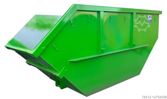 Roll-off container A1 Container ECOLINE 36 m³ Rollplane RAL 6002 Laubgrün Abrollcontainer