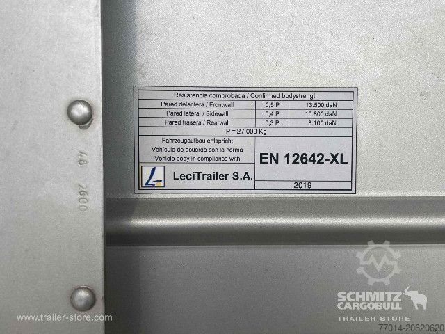 Open semitrailer with tarp Leci Trailer Curtainsider Standard