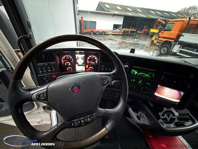 Tanker Scania R580 V8 Retarder, Stuuras, 15000 Liter roestvri...