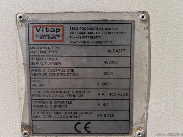 Multi-spindle drill Vitap Alfa 27T