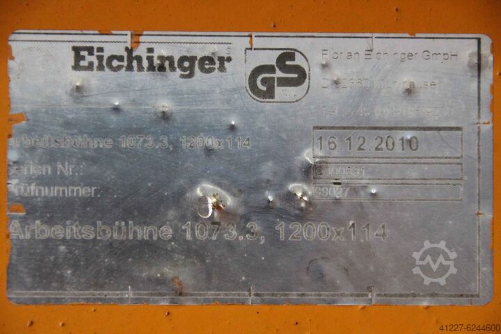 Working platform payload 250 kg Eichinger 1073.3  1200x1.14