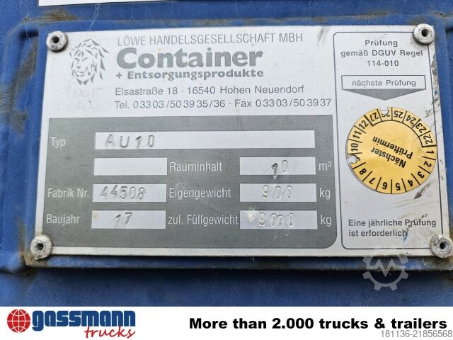 Roll-off container Absetzcontainer ca. 10m³ offen