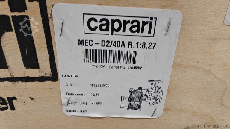 Traktorpumpe / Zapfwellenpumpe CAPRARI Caprari MEC-D2/40A PTO Tractor pump