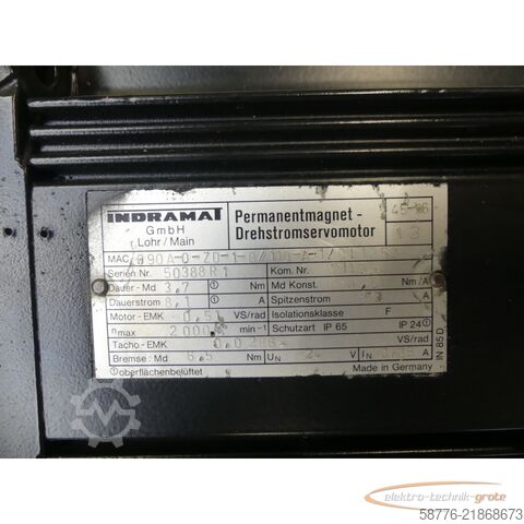 Control unit Indramat MAC090A-0-ZD-1-B/110-A-1/DI1250 50388R1 generalü. + 12 Mon. Gewährl.