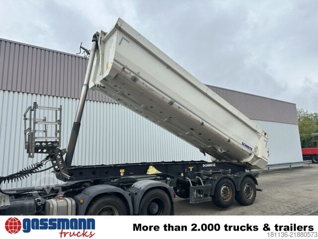 Tipper semitrailer Schmitz SGF S2, Liftachse, 24m³, Rollplane