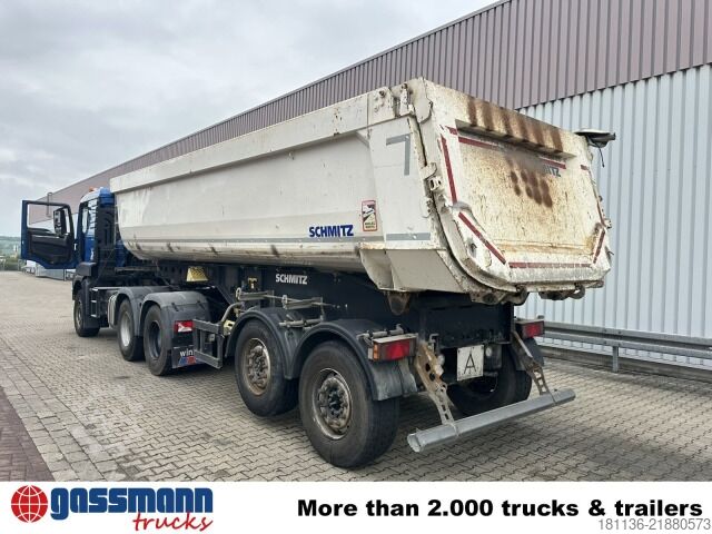 Tipper semitrailer Schmitz SGF S2, Liftachse, 24m³, Rollplane