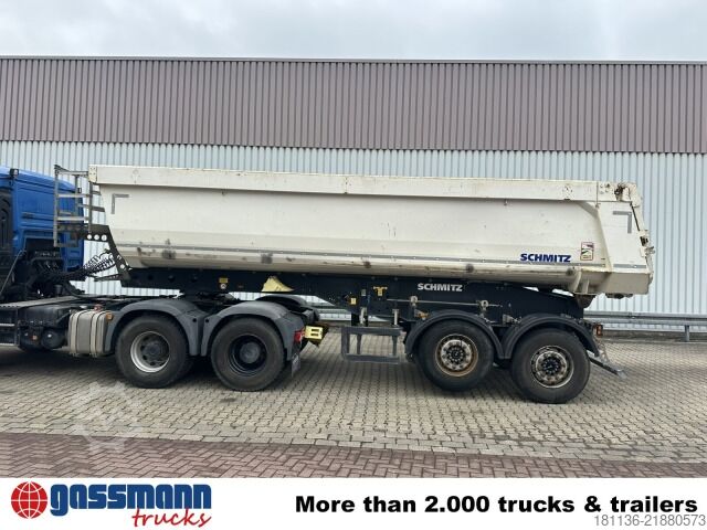 Tipper semitrailer Schmitz SGF S2, Liftachse, 24m³, Rollplane