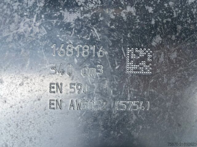 Fuel tank DAF Brandstoftank Diesel 340L 1681816
