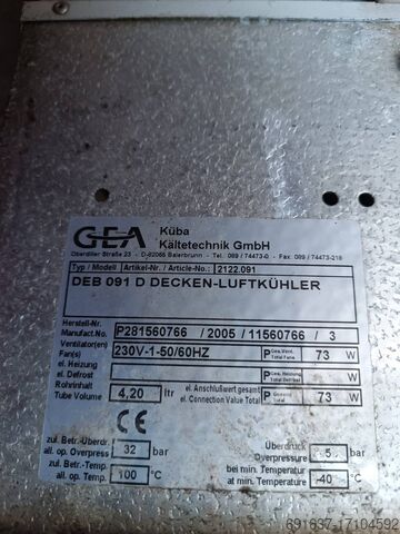 Verdampfer KUBA GEA DEB 091D