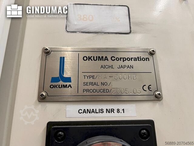 Horizontal-Bearbeitungszentrum Okuma MA-600HB