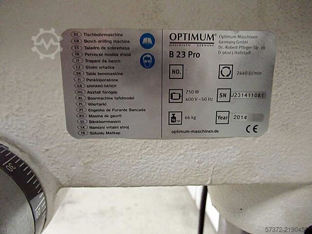 Bench Drill Optimum OptiDrill B 23 Pro