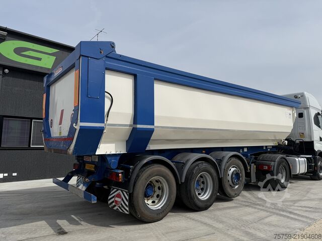 Dump semitrailer Zorzi 37S Kipper 26cbm hydr. Heckklappe