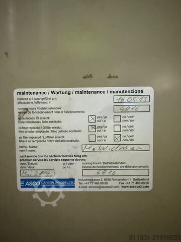 DrDryice dry ice blasting equipment ASCO pelletizer BP407 (blocks / slices and pellets)