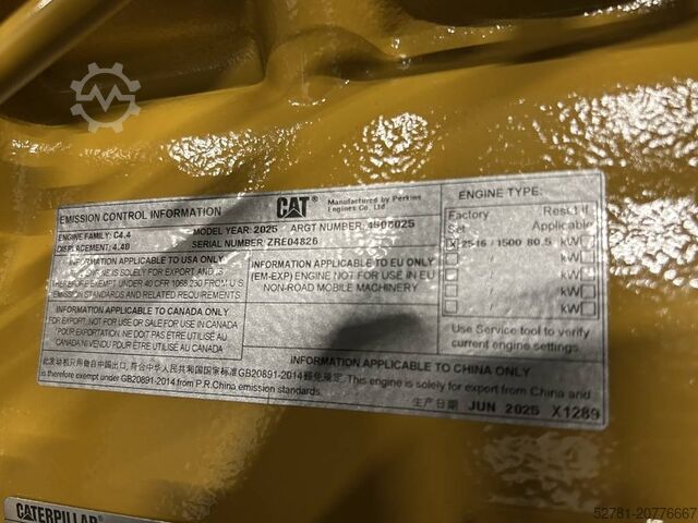 Aggregat CAT DE88GC - 88 kVA Stand-by Generator Set - DPX-18207