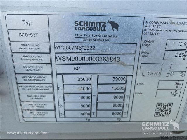 Open semitrailer with tarp Schmitz Cargobull Semitrailer Curtainsider Standard
