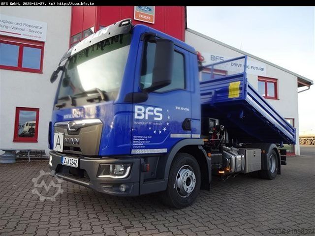 Tipper truck MAN TGL (TG3) 12.250 4x2 BL CH Kugelkopfkupplung