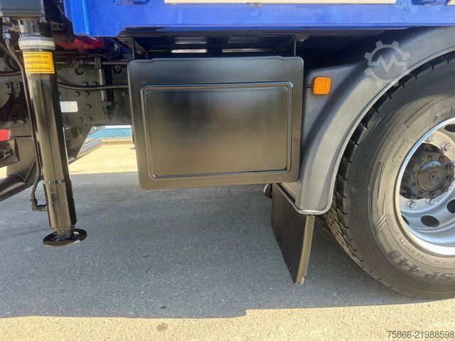 Flatbed truck MAN 18.340 TGM BL HMF 1030 K3 nbedienung