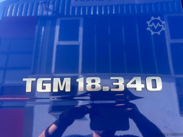 Flatbed truck MAN 18.340 TGM BL HMF 1030 K3 nbedienung