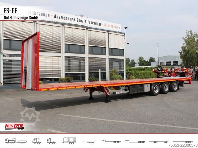 Working platform semitrailer ES-GE 3-Achs Megatrailer, hydr. Heckabsenkung, 1xgel.