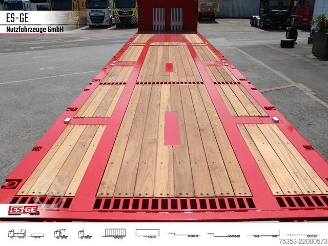Working platform semitrailer ES-GE 3-Achs Megatrailer, hydr. Heckabsenkung, 1xgel.
