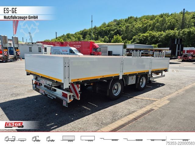Trailer with working platform ES-GE Tandemanhänger - Bordwände, CV
