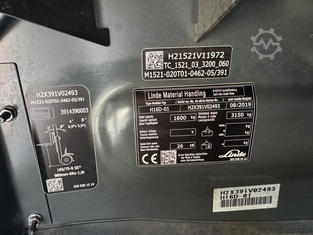 Diesel Forklifts Linde H16D--EK