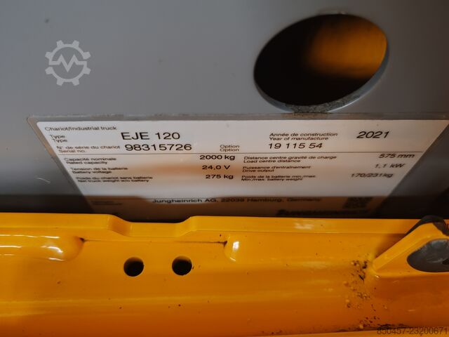 Niederhubwagen Jungheinrich ERE 225 2.5t/ 2021y/ 4431h