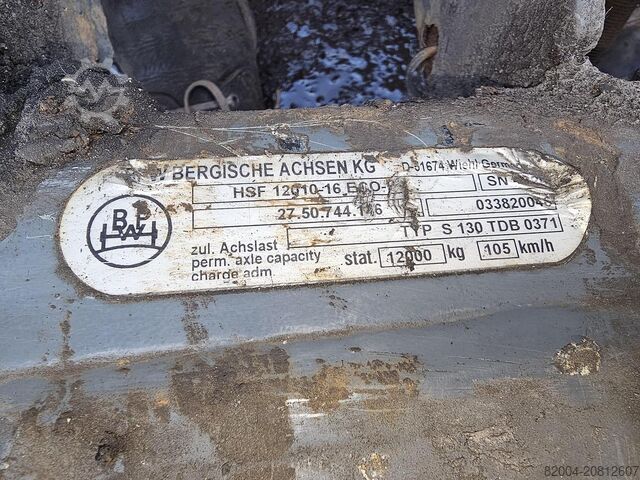 Achse BPW HSF 12010-16 ECO-P 15 CM SQUARE.