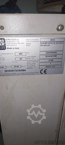 Eurocold Wasserkühler 15 kW, Baujahr 2015 Eurocold ACW-MP120 AL SL D2