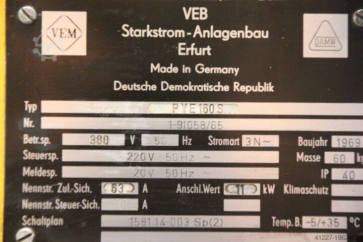 Hydraulikpresse 160 Ton WMW PYE160S