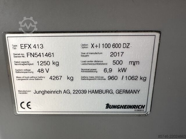 EFX 413 Triplex FFL!! JUNGHEINRICH EFX 413 X + i   = Wire Guidance !! Triplex FFL !!