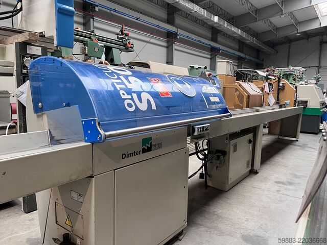 Optimization cross cut line GreCon Dimter Opticut S50