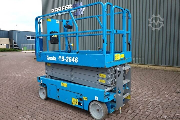 Scissor lift Genie GS2646 Electric, Working Height 9.80m, Capacity 45