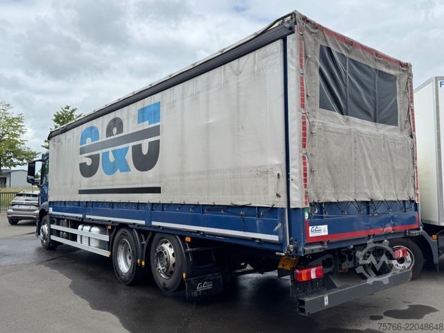 Flatbed truck with tarp MERCEDES-BENZ ANTOS 2536 L /LENKACHSE / EDSCHA / RADSTAND 5,5m