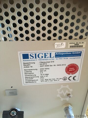 Coating machine Sigel Nordson Dage Prima V6