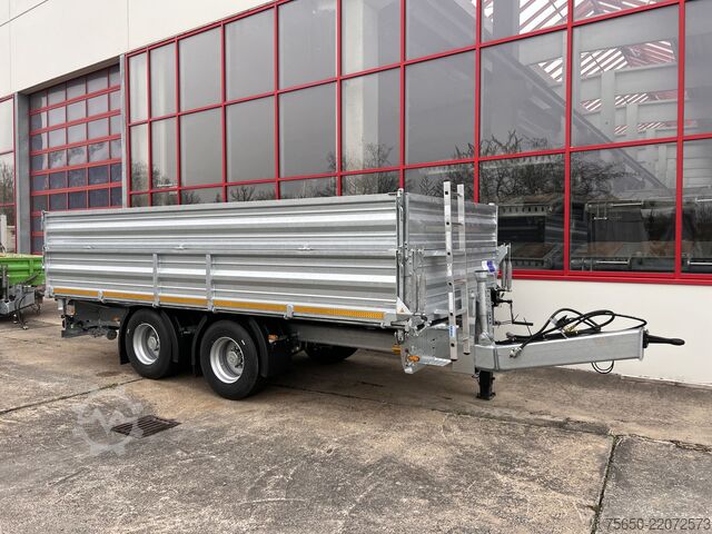Tipper trailer Möslein TTD 19 AB  19 t Tandemkipper Tieflader, Breitbereifung Aufsatzbordwänden-- Neufahrzeug --