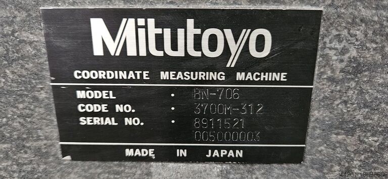 Coordinate measuring machine Mitutoyo BN706