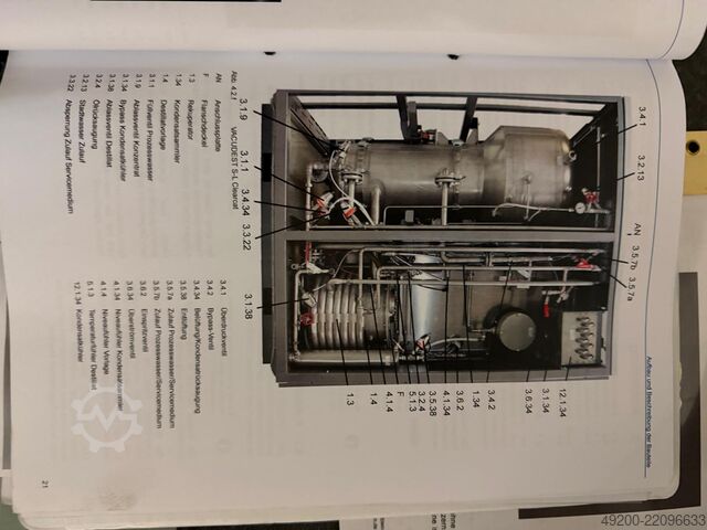 Industrial water treatment plant H2O GmbH VACUDEST L