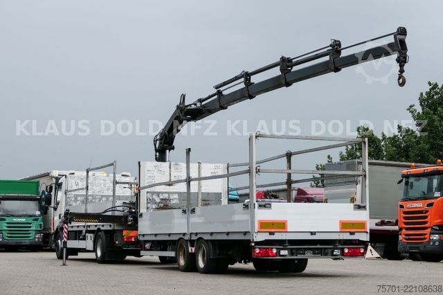Flatbed truck VOLVO FL 280 Pritsche Kran HIAB Komplettzug