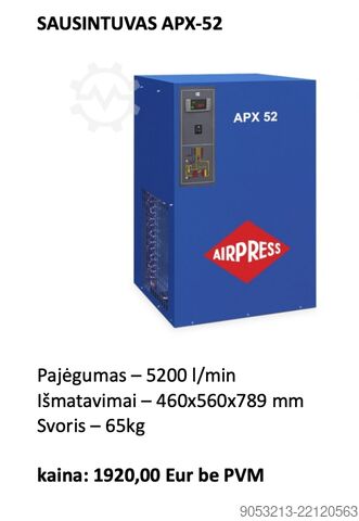 AIRPRESS APS 40 IVR X 30kW Screw Compressor Airpress APS 40 IVR X