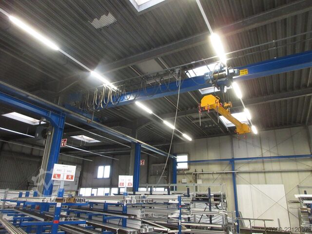 Crane sky Crane overhead crane Crane runway Demag Portalkran Hallenkran + Stahlbau Demag Seilzug 2,5t 2500Kg Länge 36x14,5m