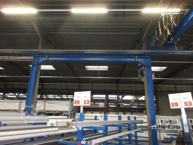 Crane sky Crane overhead crane Crane runway Demag Portalkran Hallenkran + Stahlbau Demag Seilzug 2,5t 2500Kg Länge 36x14,5m