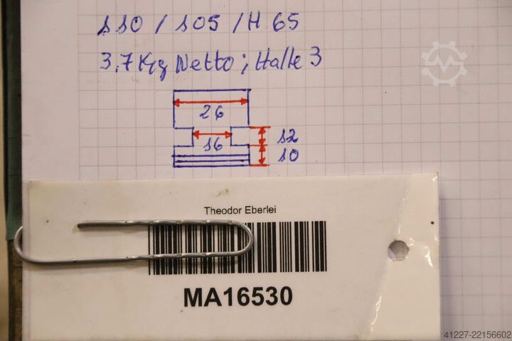 Interchangeable jaws four-jaw chuck unbekannt Breite 26 mm