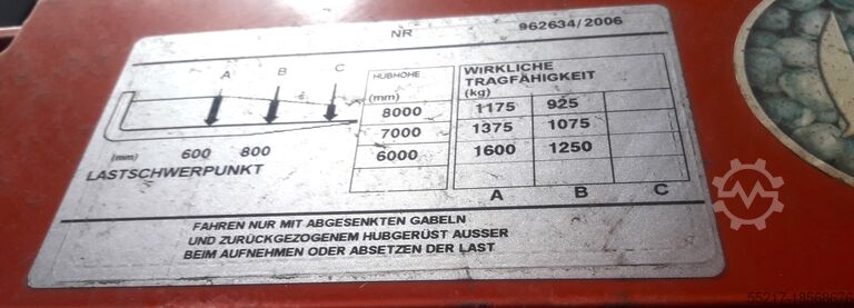 Schubmaststapler BT RR E3