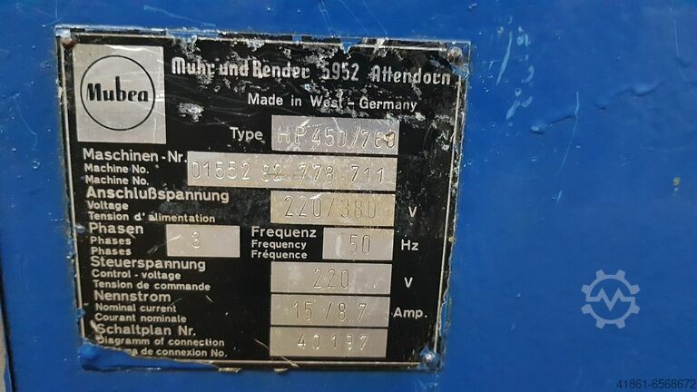 Hydr. hole punch MUBEA HP 450-760