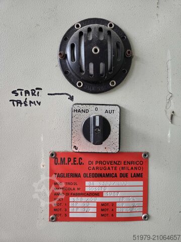 Doppelmesser Furnierschere Ompec OA 3200/400