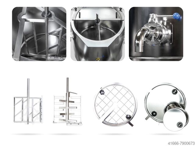 Creme cooker with 60 liter bowl volume Mech-Masz MK-60