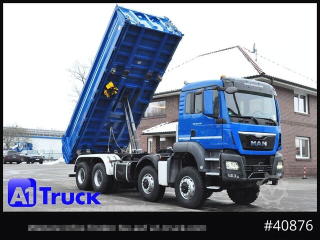 Three-sided tipper truck MAN TGS 41.470 BB 8x8 Allrad Kipper Meiller