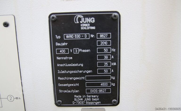 Profil-Schleifmaschine Jung VARIO-D