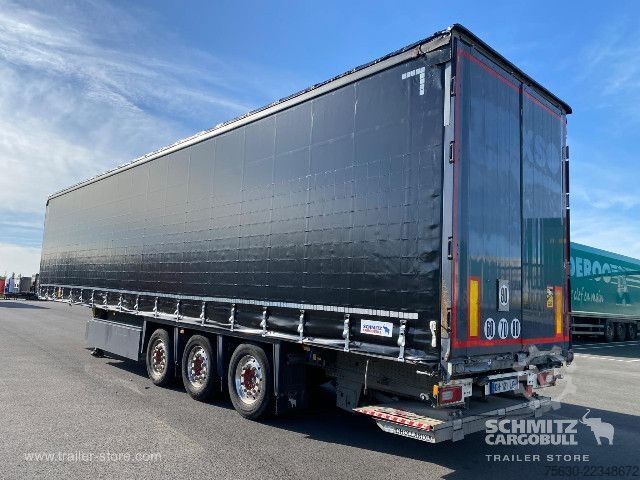 Auflieger mit Pritsche & Plane Schmitz Cargobull Semitrailer Curtainsider Mega Hayon
